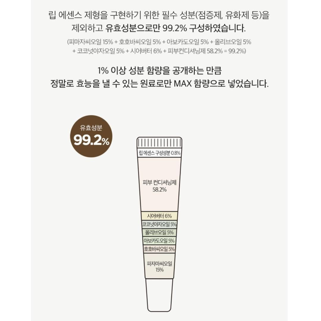 DERMA FACTORY Vegan Lip Essence 12ml * 2 pcs Lip Care Mask Nourishing Moisturizing - EmpressKorea