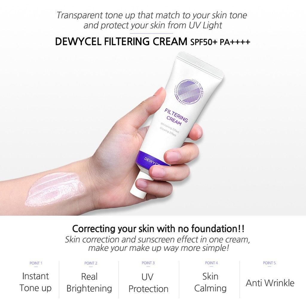 DEWYCEL Filtering Cream SPF 50+ PA++++ 40ml - EmpressKorea