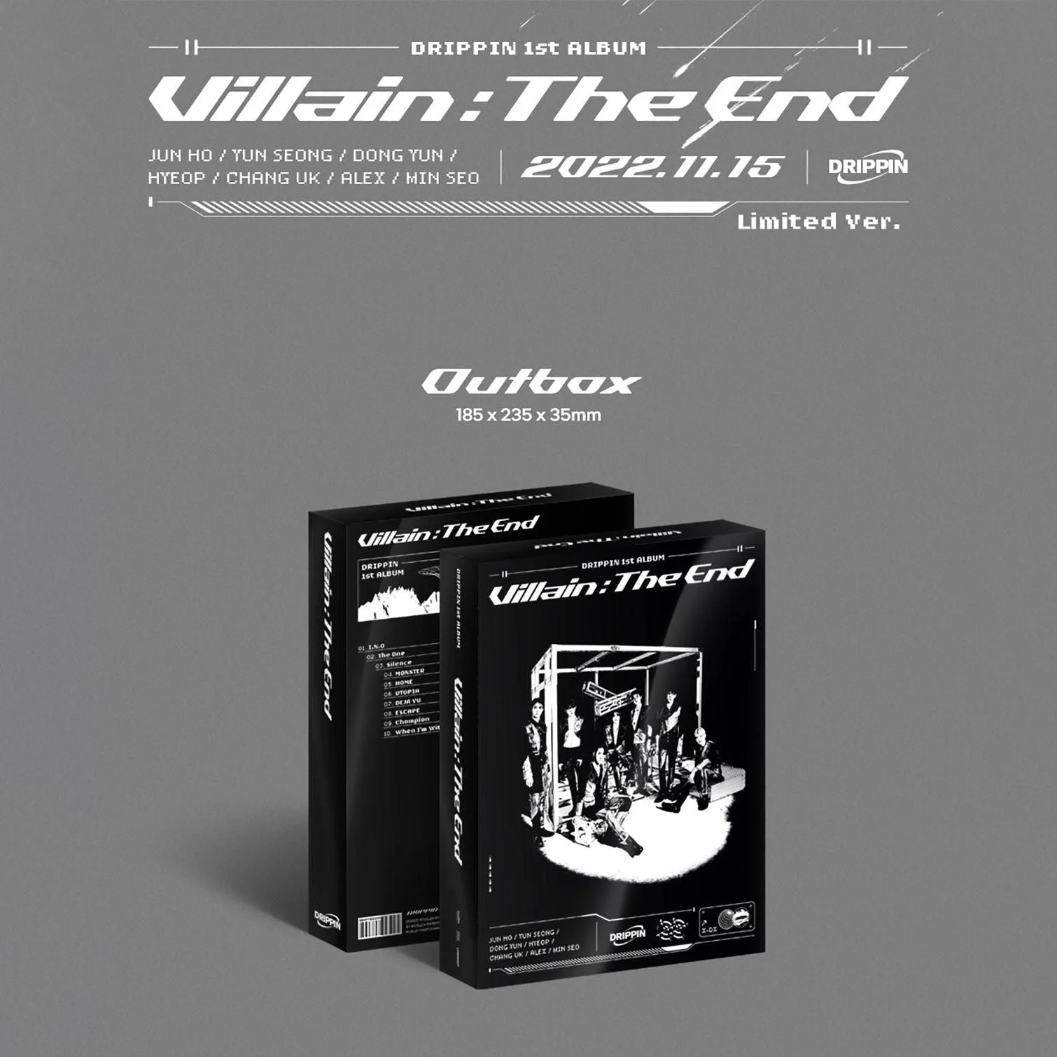 DRIPPIN -1st Full Album: Villain The End (Limited Ver.) - EmpressKorea