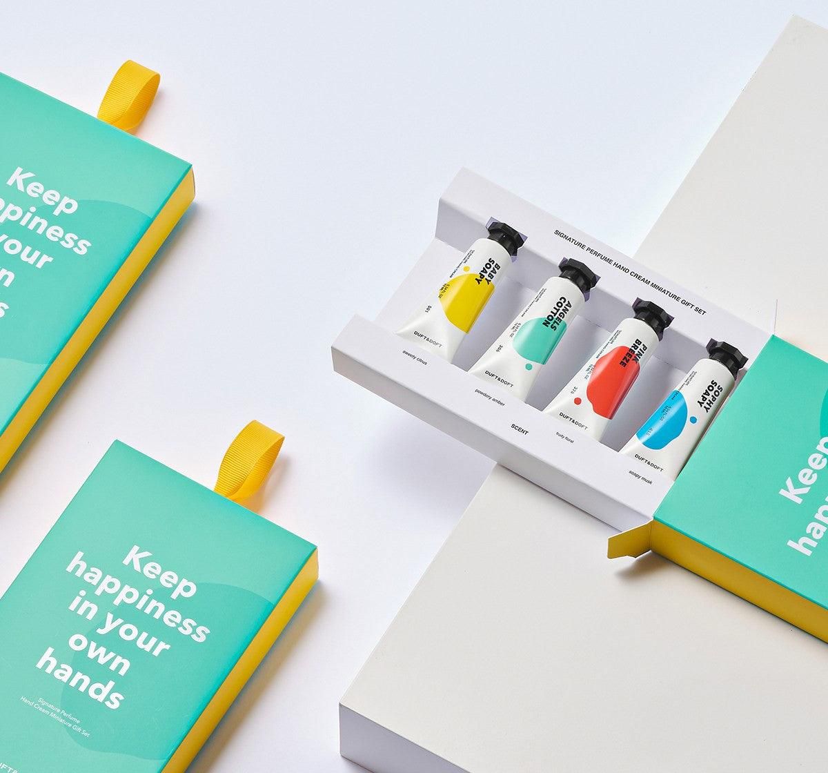 DUFT&DOFT Signature Perfume Hand Cream Miniature 10ml x 4pcs Set - EmpressKorea