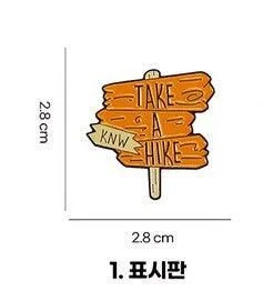 Damiano Camping Hiking Travel Character Badge - EmpressKorea