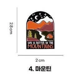 Damiano Camping Hiking Travel Character Badge - EmpressKorea