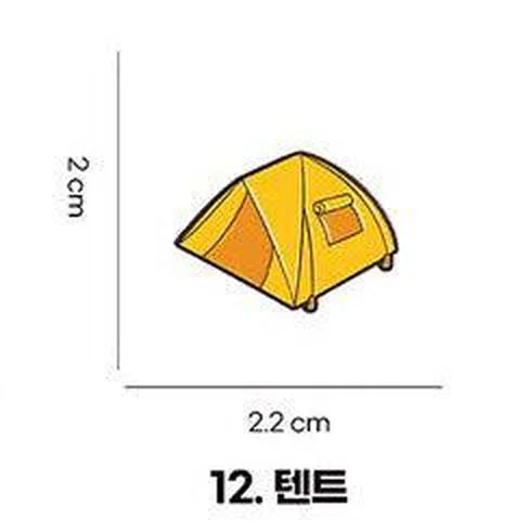 Damiano Camping Hiking Travel Character Badge - EmpressKorea