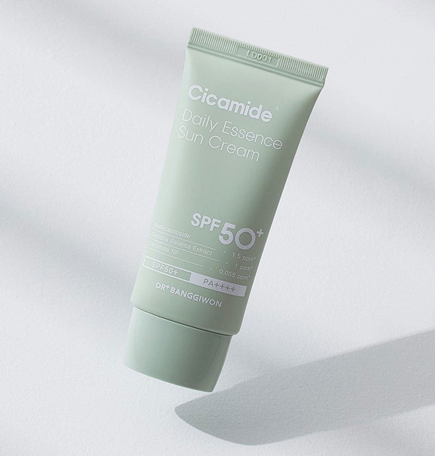 Dr.Banggiwon Cicamide Daily Essence Sun Cream SPF50+ PA++++ 50g X 2 packs - EmpressKorea