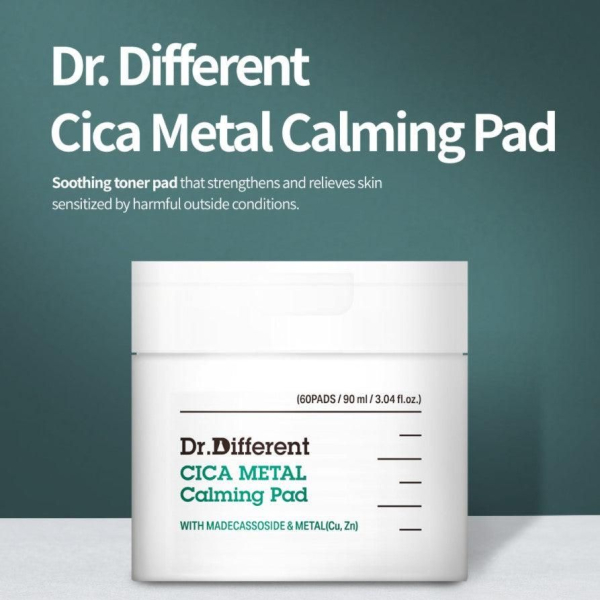 Dr.Different Cica Metal Calming Pad 90ml 60EA - EmpressKorea