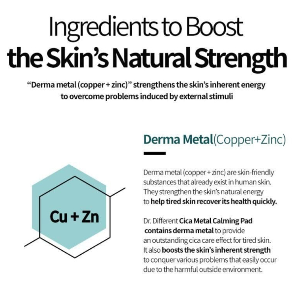 Dr.Different Cica Metal Calming Pad 90ml 60EA - EmpressKorea