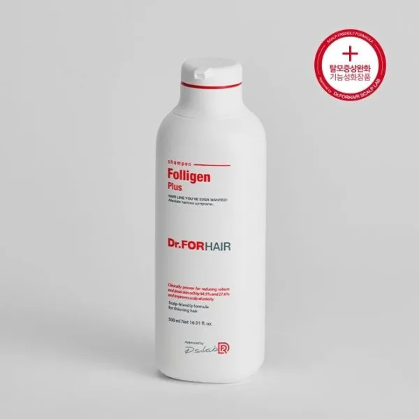 Dr.FORHAIR Folligen Plus Hair loss relief Shampoo 500ml - EmpressKorea