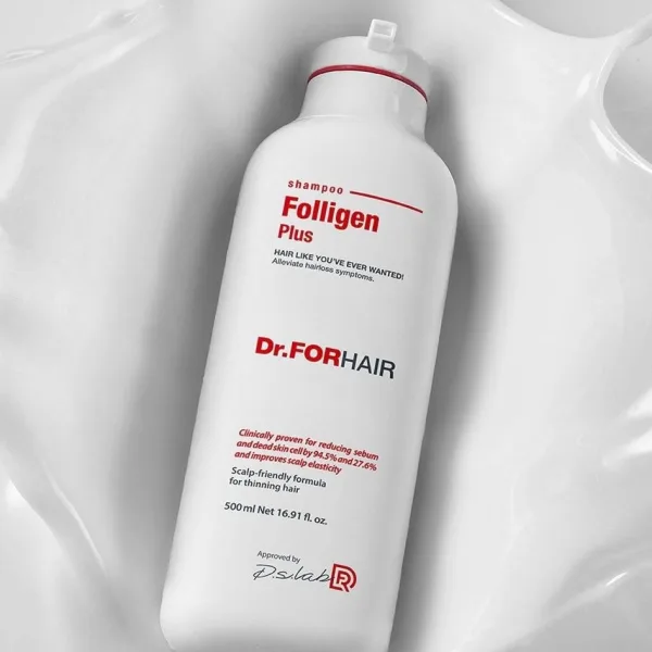 Dr.FORHAIR Folligen Plus Hair loss relief Shampoo 500ml - EmpressKorea