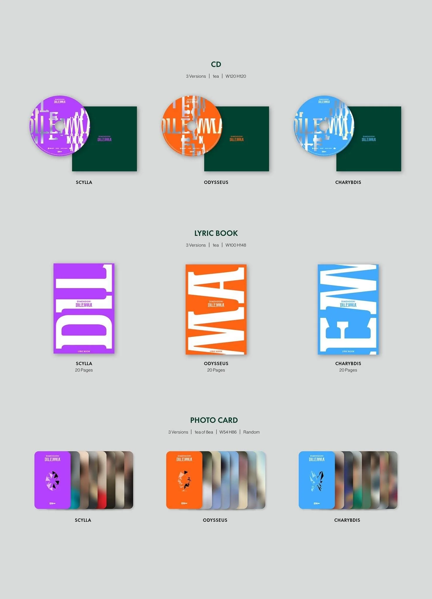 ENHYPEN - 1st Album - DIMENSION: DILEMMA - EmpressKorea
