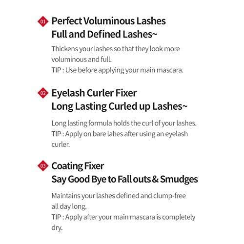 ETUDE Dr. Mascara Fixer For Perfect Lash 01 (Natural Volume Up) | Long-Lasting Smudge-Proof Mascara Fixer with Care Effect | Korean Makeup - EmpressKorea