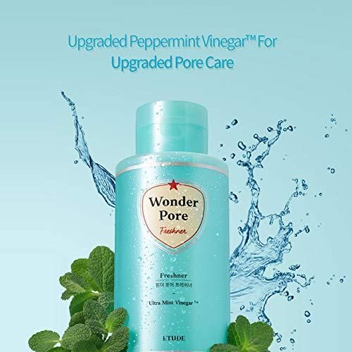 ETUDE HOUSE Wonder Pore Freshner 250ml (8.5 fl. oz) | Refreshing Pore Care Toner with Upgraded Peppermint Vinegar that Cleanses Ultra Fine Dust - EmpressKorea