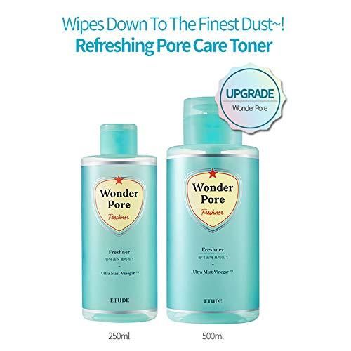 ETUDE HOUSE Wonder Pore Freshner 250ml (8.5 fl. oz) | Refreshing Pore Care Toner with Upgraded Peppermint Vinegar that Cleanses Ultra Fine Dust - EmpressKorea