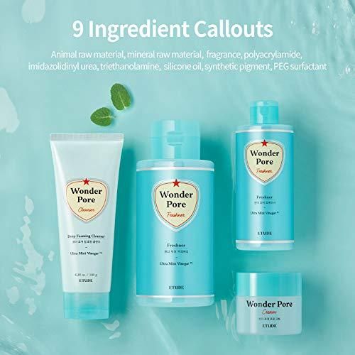 ETUDE HOUSE Wonder Pore Freshner 250ml (8.5 fl. oz) | Refreshing Pore Care Toner with Upgraded Peppermint Vinegar that Cleanses Ultra Fine Dust - EmpressKorea