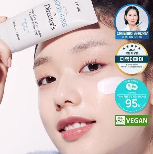 ETUDE SoonJung Director's Mineral Filter Sun Cream SPF 50+ PA++++ 50ml - EmpressKorea