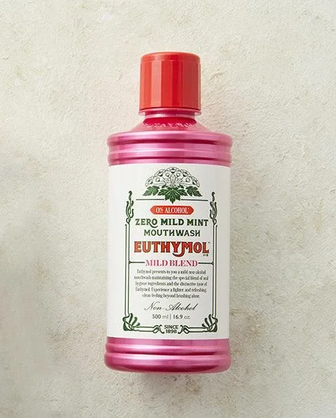 EUTHYMOL 0% Alcohol Zero Mild Mint Mouthwash 500ml - EmpressKorea