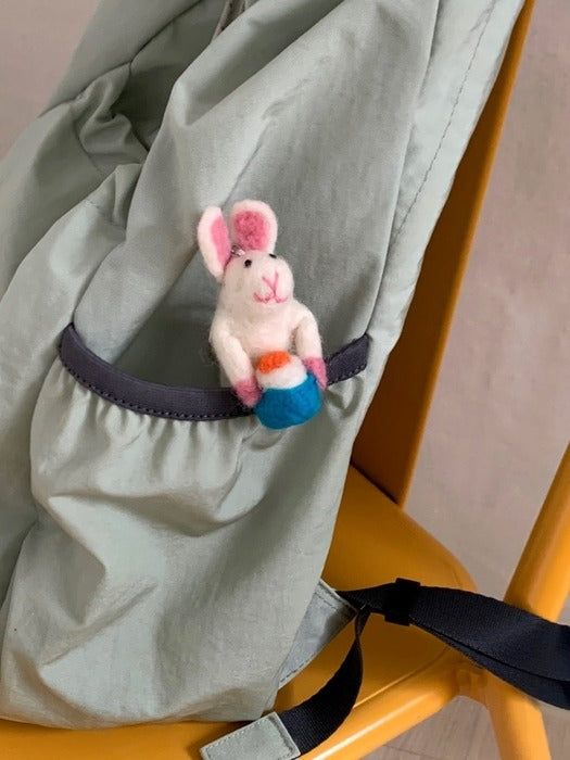 Elegant table PINK RABBIT KEYRING_3 types - EmpressKorea