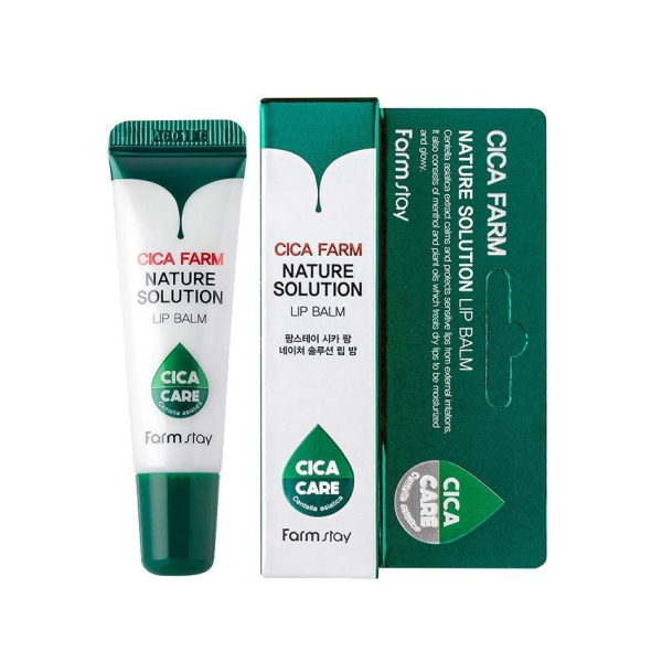 FARMSTAY CICA FARM NATURE SOLUTION LIP BALM 10g - EmpressKorea