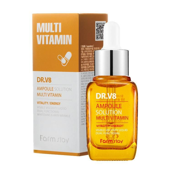 FARMSTAY DR-V8 AMPOULE SOLUTION MULTI VITAMIN 30ml - EmpressKorea