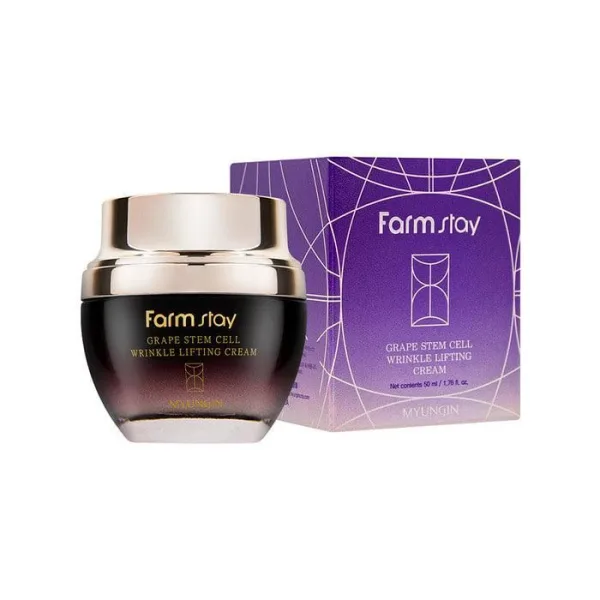 FARMSTAY GRAPE STEM CELL WRINKLE LIFTING CREAM 50ml - EmpressKorea