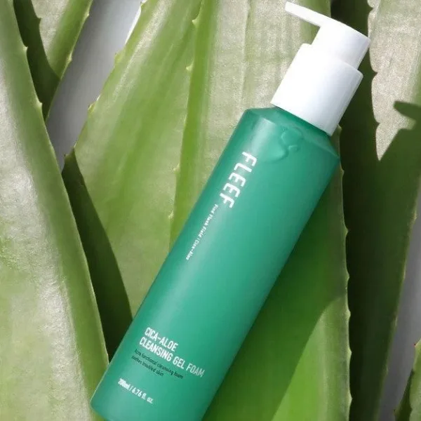 FLEEF Cica-Aloe Cleansing Gel Foam 200ml - EmpressKorea