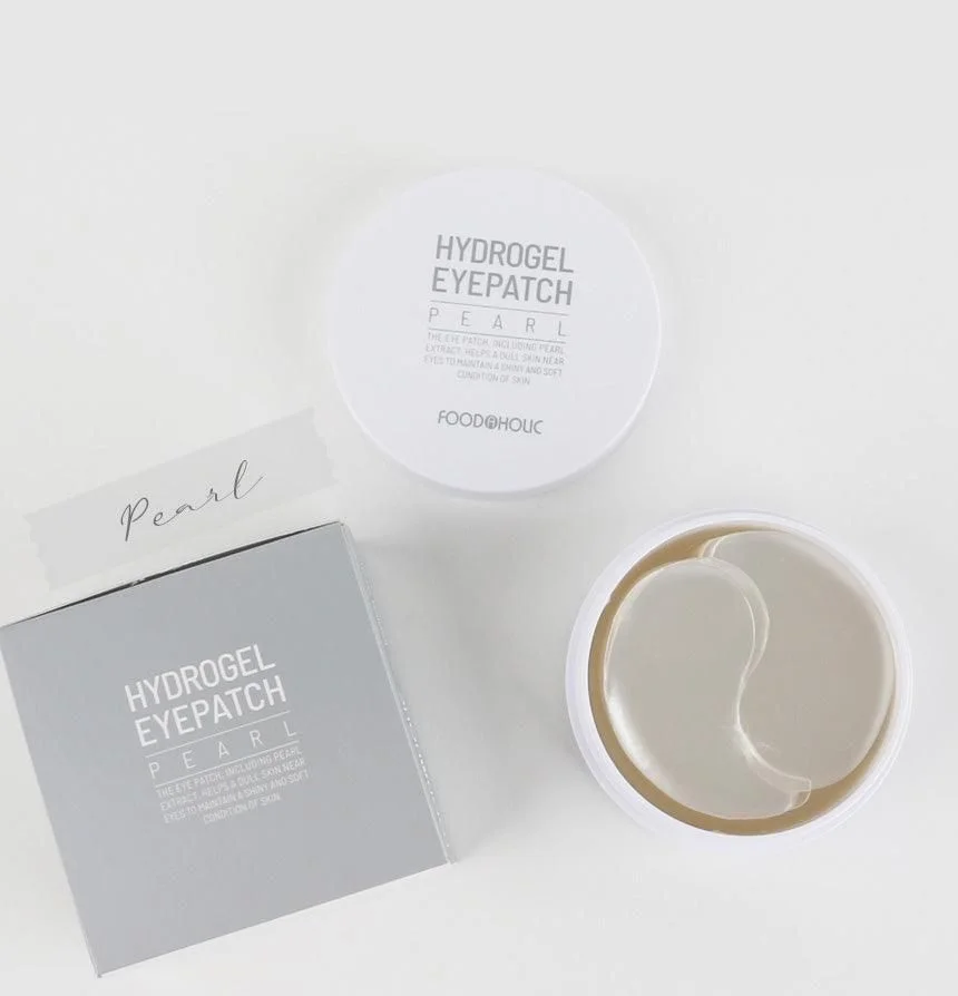 FOOD A HOLIC Pearl Hydrogel Eye Patch 90g (60 sheets) - EmpressKorea