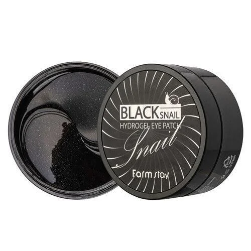Farmstay Black Snail Hydrogel Eye Patch 90g (60 sheets) - EmpressKorea