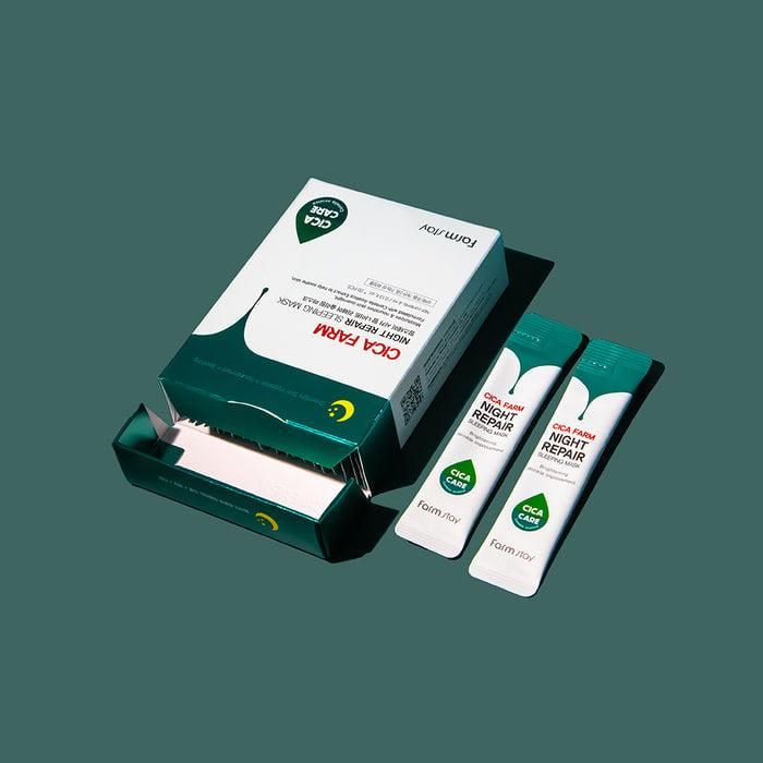 Farmstay Cica Farm Night Repair Sleeping Mask 4ml X 20pcs - EmpressKorea