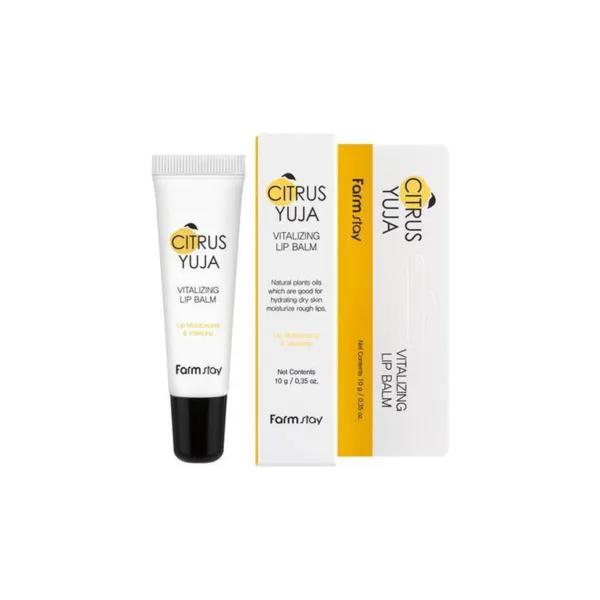 Farmstay Citrus Yuzu Vitalizing Lip Balm 10g - EmpressKorea