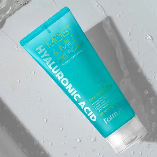 Farmstay Hyaluronic Acid Moist & Mild Gel Foam 200ml - EmpressKorea