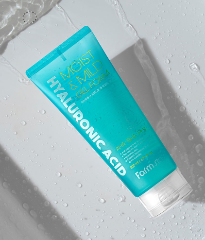Farmstay Hyaluronic Acid Moist & Mild Gel Foam 200ml - EmpressKorea