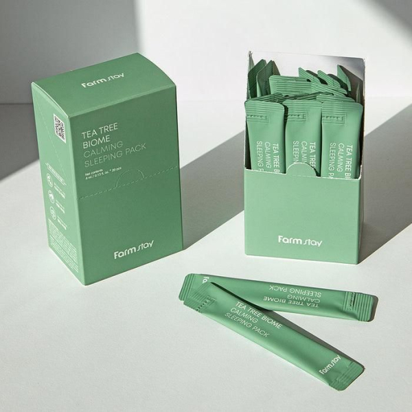 Farmstay Tea Tree Biome Calming Sleeping Pack 4ml*20ea - EmpressKorea