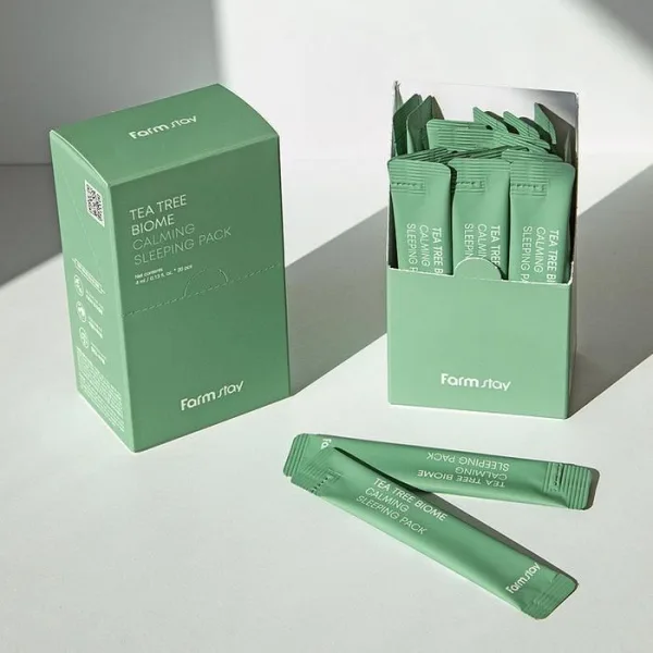 Farmstay Tea Tree Biome Calming Sleeping Pack 4ml*20ea - EmpressKorea