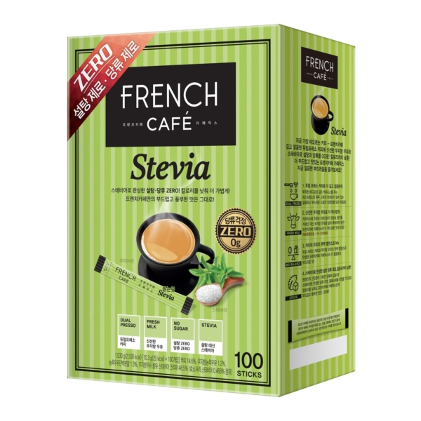 French Cafe Cafe Mix Stevia 10.3g x 100pcs - EmpressKorea