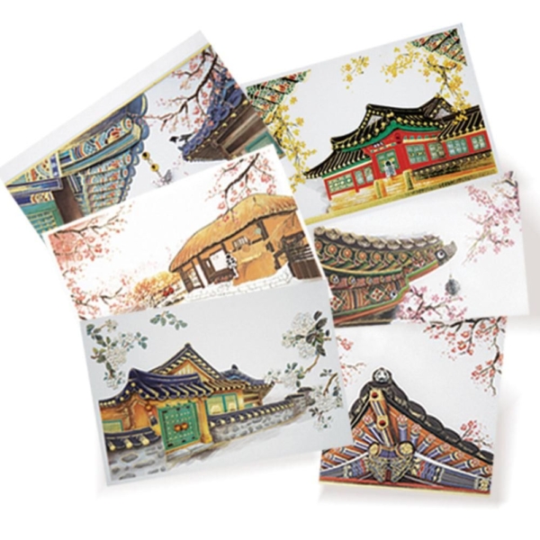 From&Two Hanok(Korean Traditional House) 6 Card Set - EmpressKorea