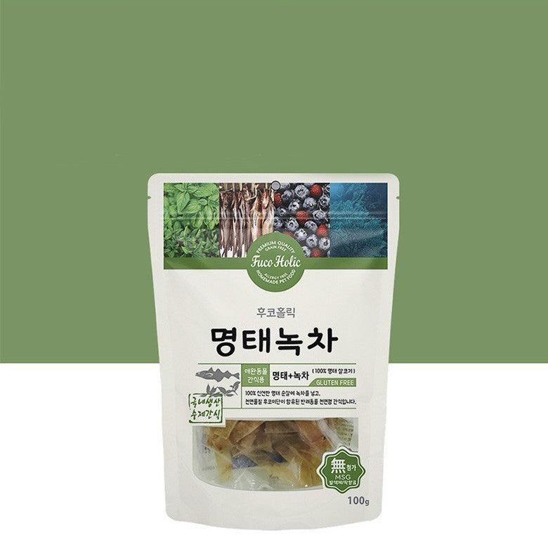 Fuco Holic Dog Dry Pollack Green Tea Snacks 100g*3Pcs - EmpressKorea