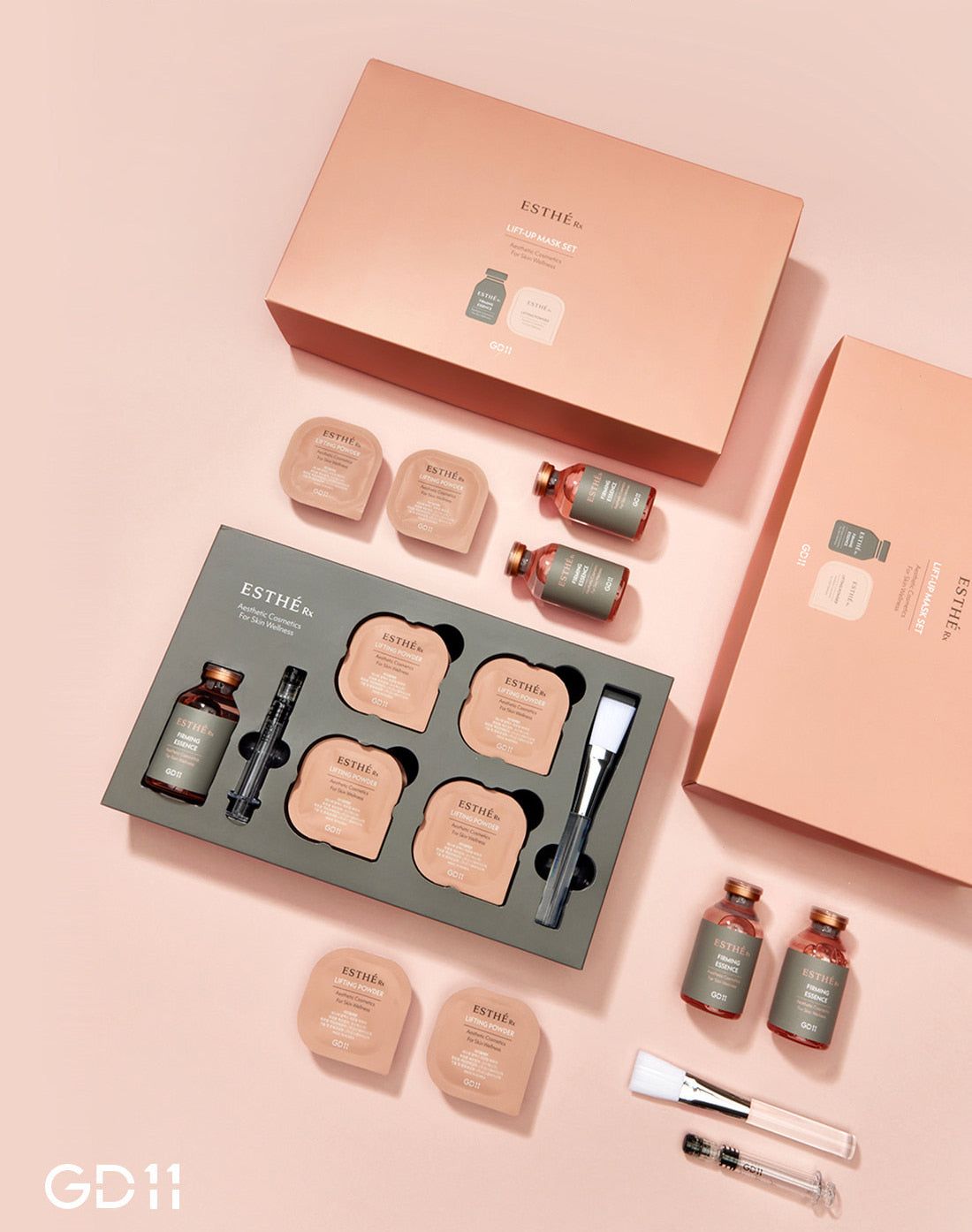 GD11 Esthe Rx Lifting Powder 2g*8ea, GD11 Esthe Rx Firming Essence 35 ml - EmpressKorea