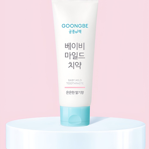 GOONGBE Baby Mild Toothpaste Strawberry Flavor 80g - EmpressKorea