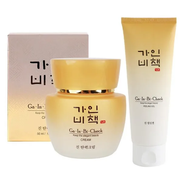Ga In Bi Check Jin Firming Cream 50ml + Gainbichaek Jin Peeling Gel 150ml - EmpressKorea