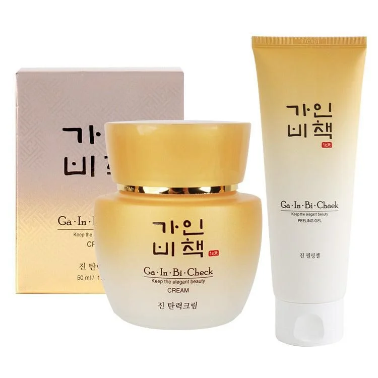 Ga In Bi Check Jin Firming Cream 50ml + Gainbichaek Jin Peeling Gel 150ml - EmpressKorea
