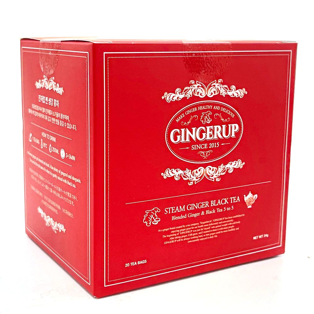 Gingerup Local ginger black tea with steamed ginger rub 1.7g X 20 pcs - EmpressKorea