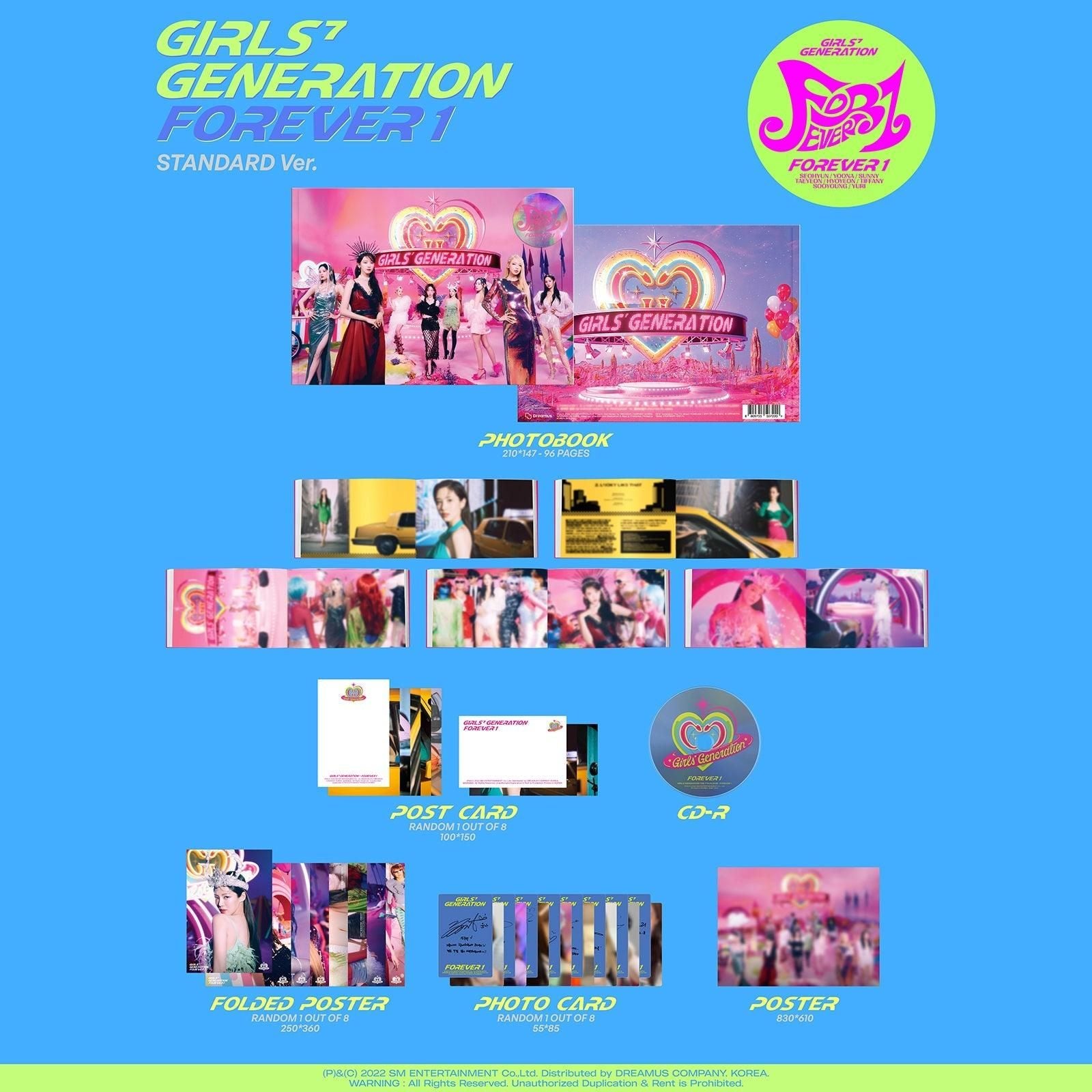 Girls' Generation - 7th Full Album: FOREVER 1 (Standard Ver.) - EmpressKorea