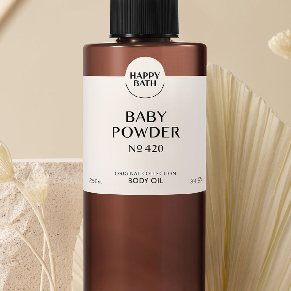 HAPPYBATH Original Collection Body Oil #Baby Powder 250ml - EmpressKorea