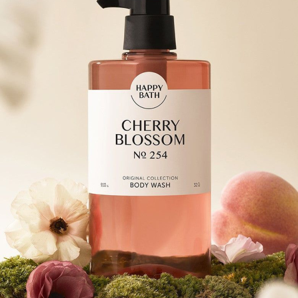 HAPPYBATH Original Collection Cherry Blossom Body Wash - EmpressKorea