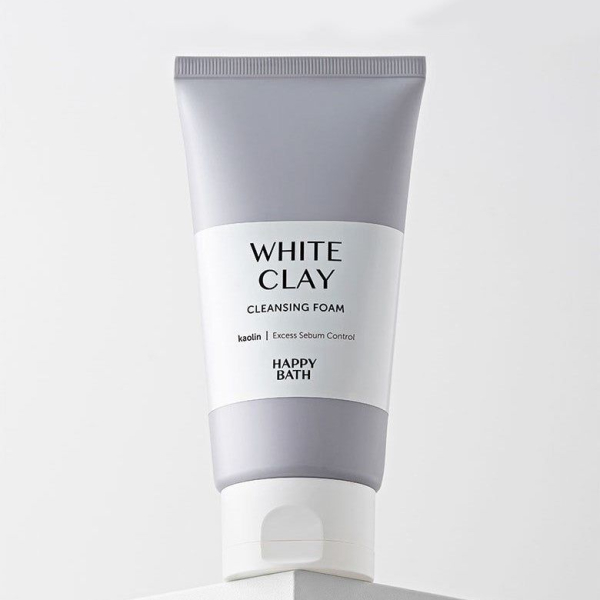 HAPPYBATH White Clay Pore Cleansing Foam 150g - EmpressKorea