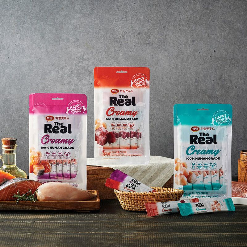 HARIM The Real Creamy Salmon & Chicken Breast 50g*3ea (For Cat ) - EmpressKorea
