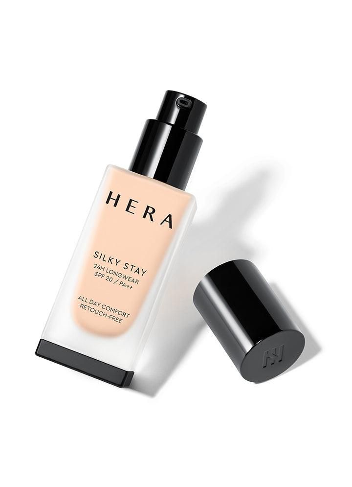 HERA Silky Stay 24H Longwear Foundation (12 Colors) SPF 20 PA++ 30g - EmpressKorea