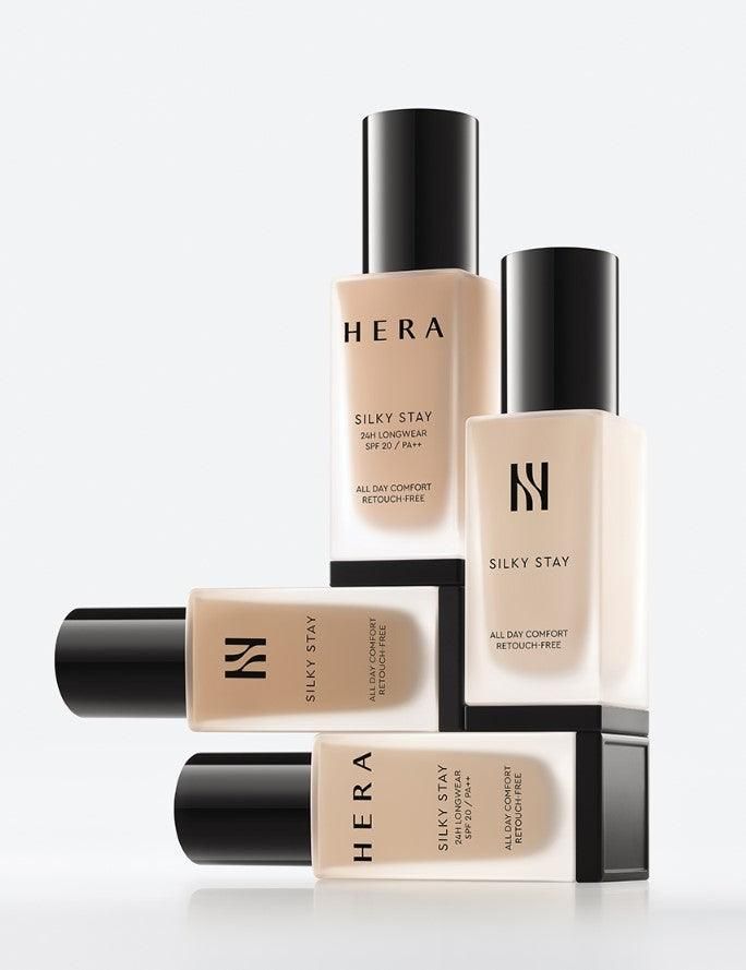 HERA Silky Stay 24H Longwear Foundation (12 Colors) SPF 20 PA++ 30g - EmpressKorea