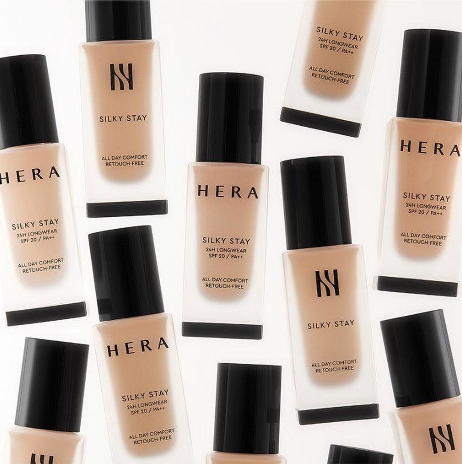HERA Silky Stay 24H Longwear Foundation (12 Colors) SPF 20 PA++ 30g - EmpressKorea