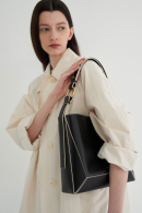 HERVE ARTE BAG Black & Ivory - EmpressKorea