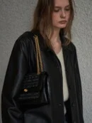 HERVE DAMIER BAG Tweed Black - EmpressKorea